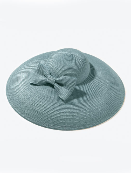 chapeau - femme - ceremonie - capeline - loulou - Mademoiselle chapeaux - bleu