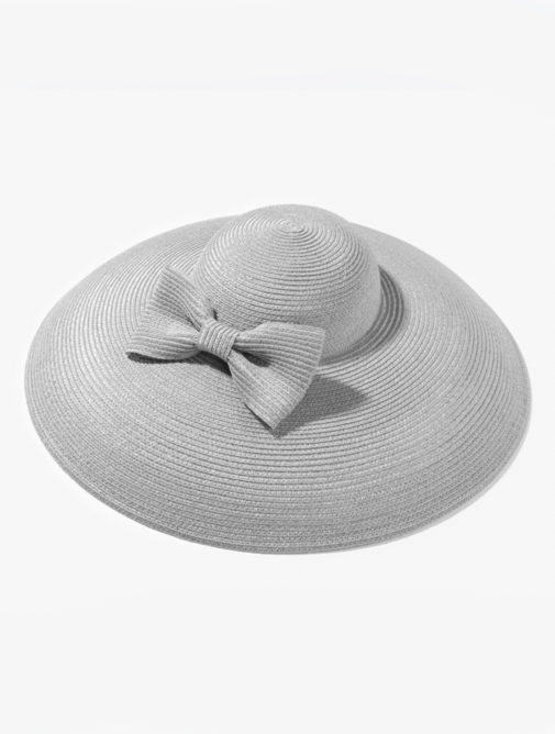 chapeau - femme - ceremonie - capeline - loulou - Mademoiselle chapeaux - gris