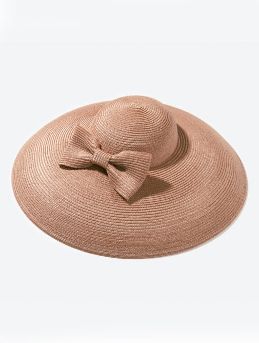 chapeau - femme - ceremonie - capeline - loulou - Mademoiselle chapeaux - noisette