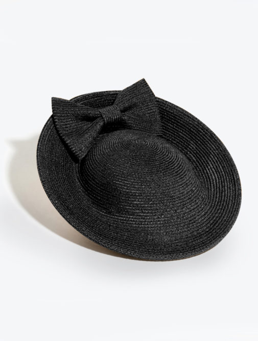 chapeau - femme - ceremonie - coiffe - miss scarlette - Mademoiselle chapeaux - noir