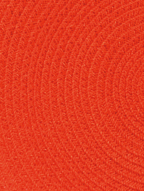 Vue détaillée - matière chapeau - Paille CF - orange corail
