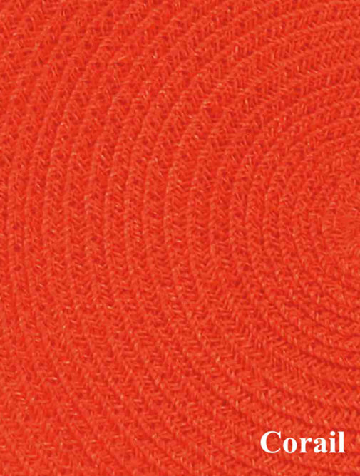 Vue détaillée - matière chapeau - Paille CF - orange corail