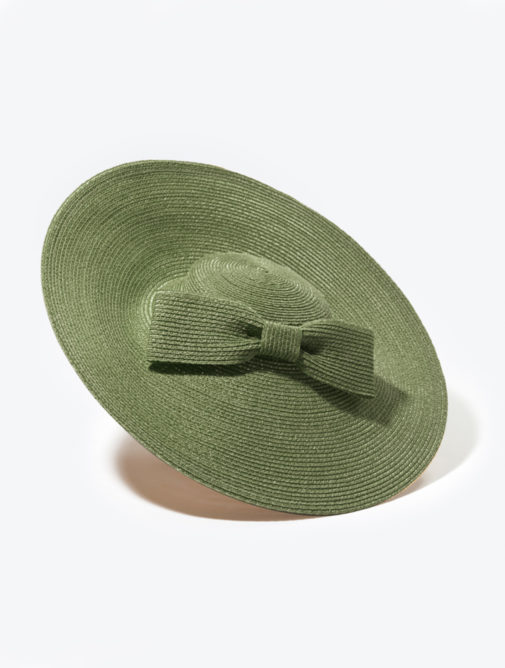 chapeau - femme - ceremonie - paille - coiffe - rita - Mademoiselle chapeaux - mousse