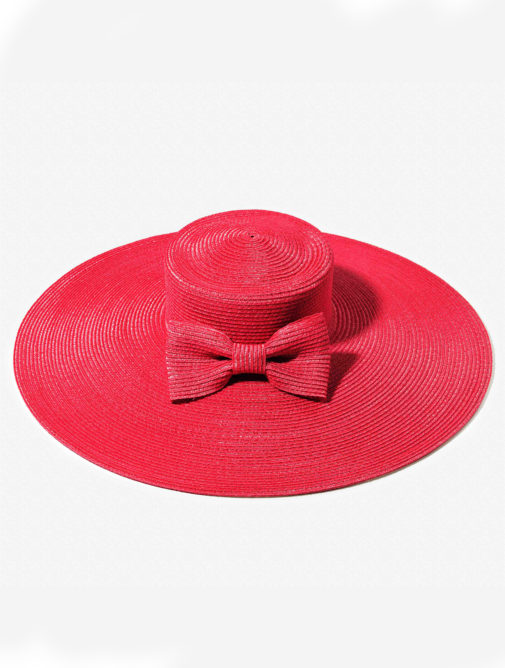 chapeau - femme - ceremonie - paille - capeline - marie - Mademoiselle chapeaux - fraise