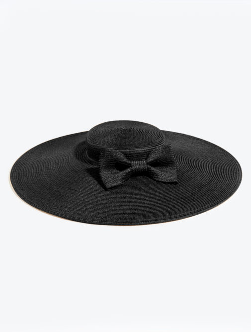 chapeau - femme - ceremonie - capeline - gardian - Mademoiselle chapeaux - noir