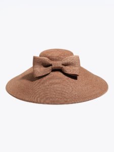 chapeau - femme - ceremonie - capeline - iris - Mademoiselle chapeaux - noisette