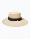 Chapeau été Mademoiselle Chapeaux - Fédora Tara - Collection Panama style - Paille ivoire#2