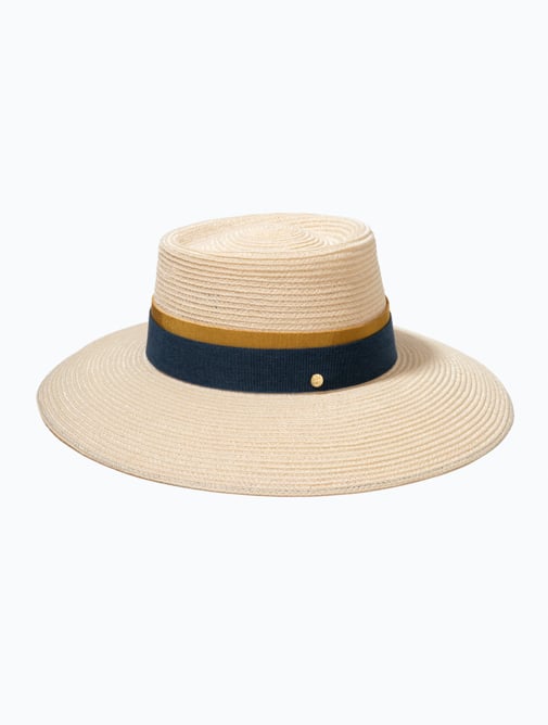 Chapeau été Mademoiselle Chapeaux - Fédora Tara - Collection Panama style - Paille ivoire#2