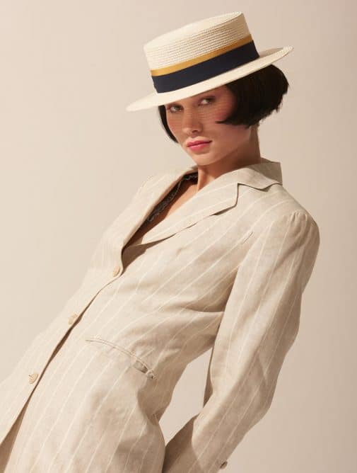 Lookbook Mademoiselle Chapeaux - Canotier Samuel - Collection Panama Style - Paille #1