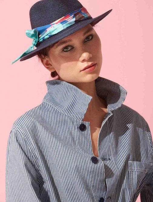 Lookbook Mademoiselle Chapeaux - Fédora Tom - Collection Volcan - Paill #1