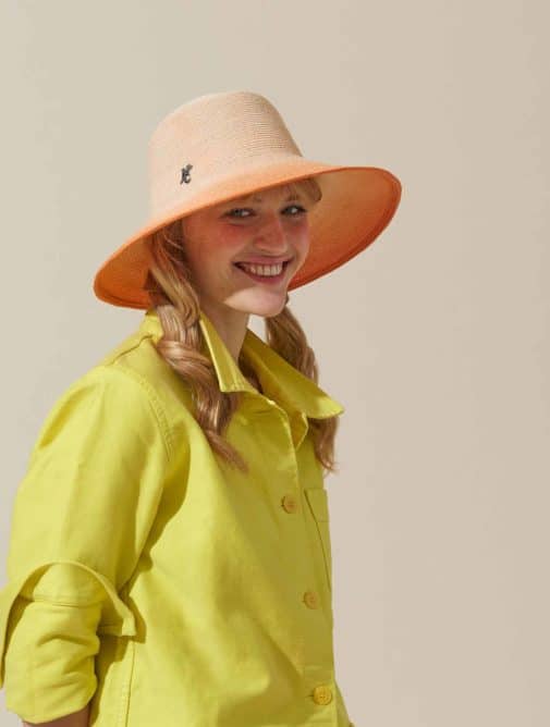 Capeline -femme-été-woowoo-orange-mademoiselle chapeaux
